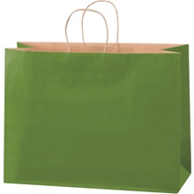 16 x 6 x 12" Green Tea Tinted Shopping Bags image