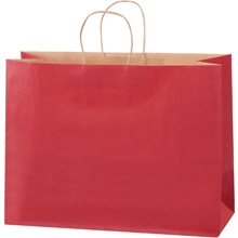 16 x 6 x 12" Scarlet Tinted Shopping Bags image