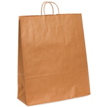 16 x 6 x 19 1/4" Kraft Paper Shopping Bags image