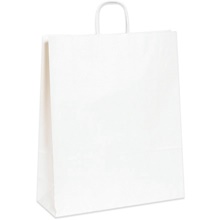 16 x 6 x 19 1/4" White Paper Shopping Bags image