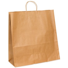 18 x 7 x 18" Kraft Paper Shopping Bags image