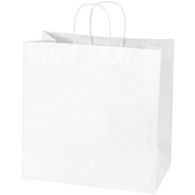 13 x 7 x 13" White Shopping Bags image