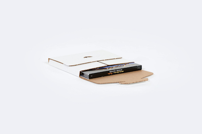 FINAL SALE: 5 13/16 x 5 x 1/2 "  CD Jewel Case Corrugated Mailer - Holds 1 CD image