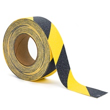 1" x 60' Black/Yellow Striped Heavy-Duty Tape Logic® Anti-Slip Tape image