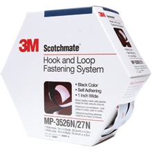 1" x 15' Black (1 Pack) 3M™ MP3526N/MP3527N Scotchmate™ Combo Pack Fasteners image