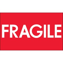 3 x 5" - "Fragile" (High Gloss) Labels image