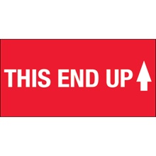 2 x 4" - "This End Up" (High Gloss) Labels image