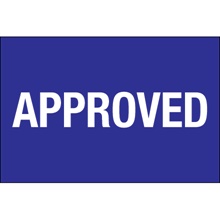 2 x 3" - "Approved" Labels image