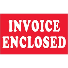 3 x 5" - "Invoice Enclosed" Labels image
