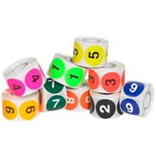 2" Circle Easy Order Packs Numbers (1-10) image