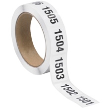 1 x 1 1/2" (1501-2000) Consecutive Numbered Labels image