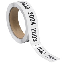 1 x 1 1/2" (2001-2500) Consecutive Numbered Labels image