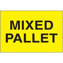 2 x 3" - "Mixed Pallet" (Fluorescent Yellow) Labels image