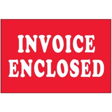 2 x 3" - "Invoice Enclosed" Labels image