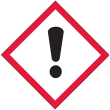 1 x 1" Pictogram - Exclamation Mark Labels image