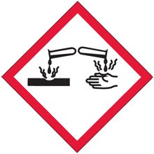 1 x 1" Pictogram - Corrosion Labels image