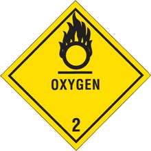 4 x 4" - "Oxygen - 2" Labels image