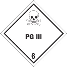 4 x 4" - "PG III - 6" Labels image