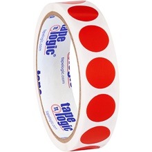 3/4" Red Inventory Circle Labels image