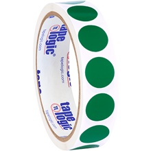 3/4" Green Inventory Circle Labels image