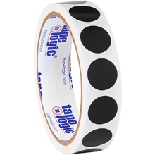 3/4" Black Inventory Circle Labels image