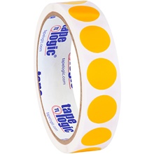 3/4" Circles - Fluorescent Orange Removable Labels image