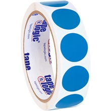 1" Light Blue Inventory Circle Labels image