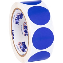 1 1/2" Dark Blue Inventory Circle Labels image