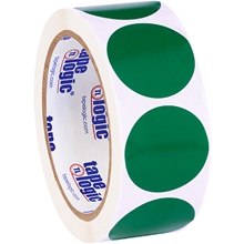 1 1/2" Green Inventory Circle Labels image
