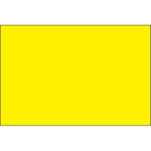 2 x 3" Fluorescent Yellow Inventory Rectangle Labels image