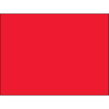 3 x 4" Fluorescent Red Inventory Rectangle Labels image