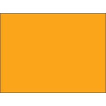 3 x 4" Fluorescent Orange Inventory Rectangle Labels image