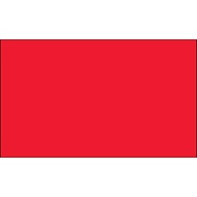 3 x 5" Fluorescent Red Inventory Rectangle Labels image