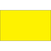 3 x 5" Fluorescent Yellow Inventory Rectangle Labels image