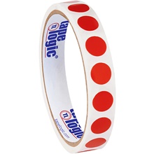 1/2" Red Inventory Circle Labels image