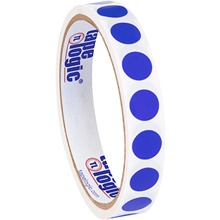 1/2" Dark Blue Inventory Circle Labels image