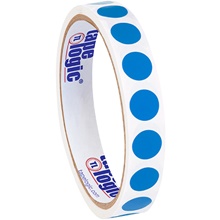 1/2" Light Blue Inventory Circle Labels image