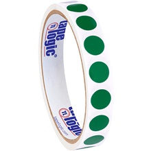 1/2" Green Inventory Circle Labels image