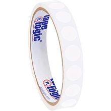 1/2" White Inventory Circle Labels image