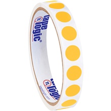 1/2" Fluorescent Orange Inventory Circle Labels image
