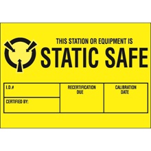 1 3/4 x 2 1/2" - "Static Safe" Labels image