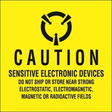 4 x 4" - "Sensitive Electronic Devices" Labels image
