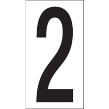 3 1/2 "2" Vinyl Warehouse Number Labels image