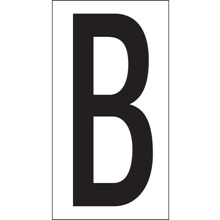 3 1/2" "B" Vinyl Warehouse Letter Labels image