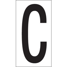 3 1/2" "C" Vinyl Warehouse Letter Labels image
