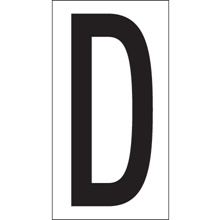 3 1/2" "D" Vinyl Warehouse Letter Labels image
