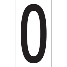 3 1/2" "O" Vinyl Warehouse Letter Labels image