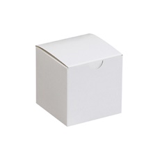 3 x 3 x 3" White Gift Boxes image