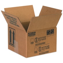 5 1/8 x 5 1/8 x 6 3/16" 1 - 1 Quart Paint Can Boxes image