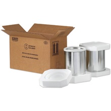 17 x 8 1/2 x 9 5/16" 2 - 1 Gallon Foam Haz Mat Shipper Kit image
